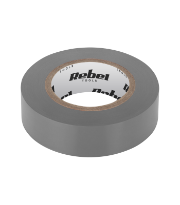 Izoliacinė lipni juosta REBEL, pilka, 0,13 mm x 19 mm x 20 yd