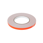 Dvipusė putplasčio juosta, balta, REBEL, 1 mm x 10 mm x 10 m