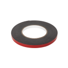 Dvipusė putplasčio juosta REBEL, juoda, 1 mm x 10 mm x 10 m