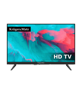 Televizorius Kruger&Matz HD DVB-T2 H.265 HEVC 230/12V, 24"