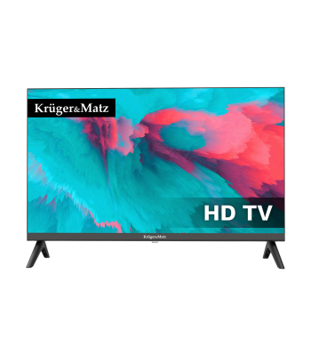 Televizorius Kruger&Matz HD DVB-T2 H.265 HEVC 230/12V, KM0224-T1, 24"