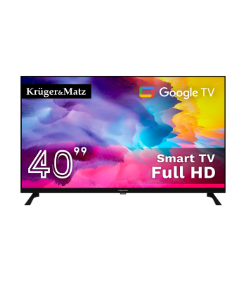 Išmanusis televizorius Kruger&Matz FHD Google TV 5.0 DVB-T2/S2/T/C H.265 HEVC KM0240FHD-G2 40"