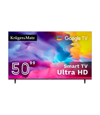 Išmanusis televizorius su Google TV ir 4K UHD Kruger&Matz 50″ KM0250UHD-G