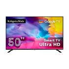 Televizorius Kruger&Matz UHD Google TV 5.0 DVB-T2/T/C H.265 HEVC KM0250UHD-G2 50″