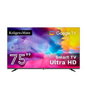 Išmanusis QLED televizorius su Google TV Kruger&Matz 75″