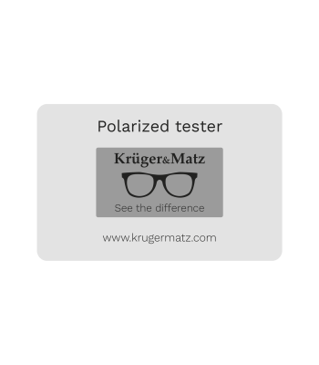Poliarizacijos testeris akiniams Kruger&Matz, 85x54 mm