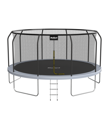 Sodo trampolinas su apsauginiu tinklu ir kopėtėlėmis Rebel Active PRO, 15ft/457 cm