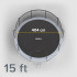Sodo trampolinas su apsauginiu tinklu ir kopėtėlėmis Rebel Active PRO, 15ft/457 cm