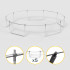 Sodo trampolinas su apsauginiu tinklu ir kopėtėlėmis Rebel Active PRO, 15ft/457 cm