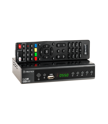 Skaitmeninės televizijos imtuvas DVB-T/C, H.265 HEVC, 10 bit, Cabletech URZ0336C
