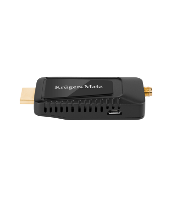 Tuner DVB-T2 HEVC H.265 Kruger&Matz KM9999, 79 x 28 x 13 mm