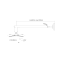 Sieninis projektoriaus laikiklis, 1200 x 221 x 415 mm