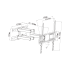 Sieninis televizoriaus laikiklis, juodas Cabletech 26–55″ LPA52-09446