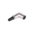 Kampinis vyriškas mikrofoninis kištukas XLR 3-pin