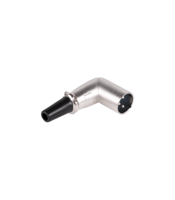 Kampinis vyriškas mikrofoninis kištukas XLR 3-pin