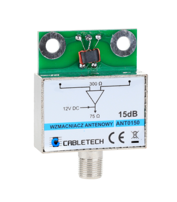 Ekranuotas antenos stiprintuvas Cabletech 15dB