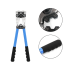 Presavimo replės kabelių antgaliams su 60 antgalių – 390 mm, 6,0–50,0 mm², E6080