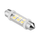 Automobilinė LED lemputė, balta, 6xSMD, 12V, Sv8.5, 10*40