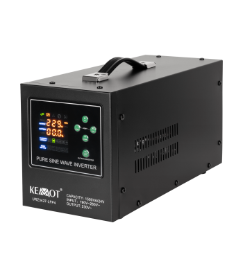 Avarinis maitinimo šaltinis su grynos sinusoidės keitikliu KEMOT PROsinus-1500/24-LFP4 1500 VA / 1050 W