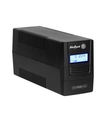 Kompiuterio UPS REBEL Nanopower Plus 850, offline, 850 VA / 480 W, 230 V, 50 Hz, LCD, USB, RJ45