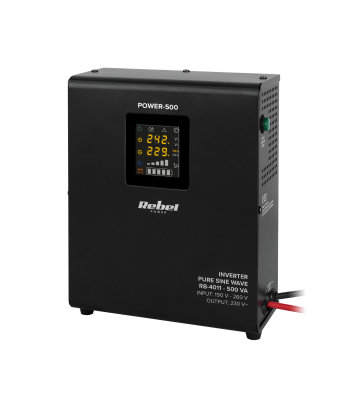 Sieninis atsarginio maitinimo šaltinis Rebel POWER-500, 12 V, 230 V, 500 VA / 300 W