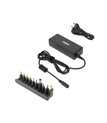 Universalus nešiojamojo kompiuterio maitinimo šaltinis su 10 antgalių, automatinis, Rebel 90 W 18,5–20 V