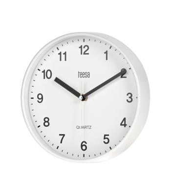 Sieninis laikrodis Teesa, baltas, TSA0038, 20 cm