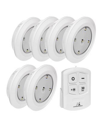 6 LED lempučių rinkinys su nuotolinio valdymo pulteliu Maclean Energy MCE165