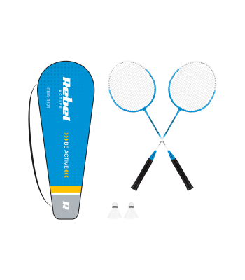 Badmintono rinkinys iš grūdinto plieno REBEL ACTIVE
