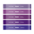 Lateksinių treniruočių gumų rinkinys, Rebel Active, Mini Band L, violetinis, 2.3–18.2 kg, 5 vnt.