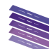 Lateksinių treniruočių gumų rinkinys, Rebel Active, Mini Band L, violetinis, 2.3–18.2 kg, 5 vnt.