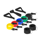 Pasipriešinimo gumų rinkinys treniruotėms REBEL ACTIVE, Power Tube Set, 5 gumos, 5–30 kg