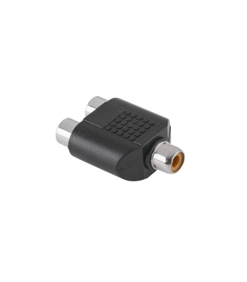 RCA skirstytuvas, lizdas į 2 lizdus, plastikinis GN.RCA-2xGN.RCA
