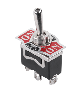 Perjungimo jungiklis ON-OFF-ON, 10A 125VAC / 6A 250VAC, SPDT 3P, KN3(C)-103