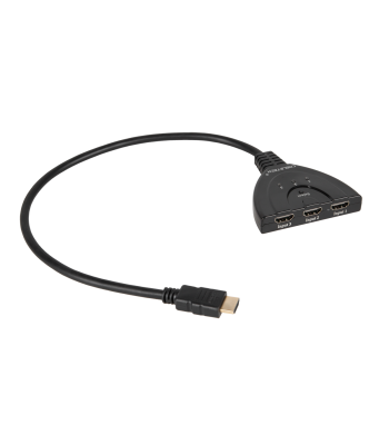 HDMI jungiklis su kabeliu, 1 išėjimas / 2 įėjimai