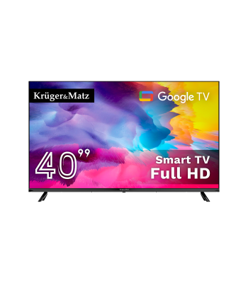 Išmanusis televizorius su Google TV, FHD, Kruger&Matz KM0240FHD-G, 40″