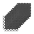 Apsauginis dėlionės tipo kilimėlis treniruotėms ir po sporto įranga „Rebel Active“, 9 plokščių rinkinys, RBA-3153, 60 x 60 cm, 10 mm