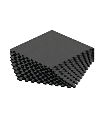 Apsauginis dėlionės tipo kilimėlis treniruotėms ir po sporto įranga „Rebel Active“, 9 plokščių rinkinys, RBA-3153, 60 x 60 cm, 10 mm