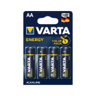 Šarminės baterijos VARTA ENERGY, LR06, 4 vnt. pakuotėje