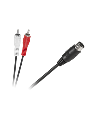 Kabelis DIN–2 × RCA, 1,2 m