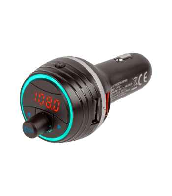Automobilinis FM siųstuvas su „Bluetooth“ ir dviem USB lizdais Peiying URZ0483