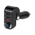 Automobilinis FM siųstuvas su „Bluetooth“ ir 2 USB jungtimis Peiying URZ0466