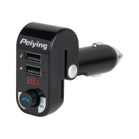 Automobilinis FM siųstuvas su „Bluetooth“ ir 2 USB jungtimis Peiying URZ0466