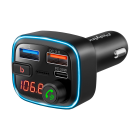 Automobilinis FM siųstuvas su Bluetooth funkcija (2 × USB + USB-C)
