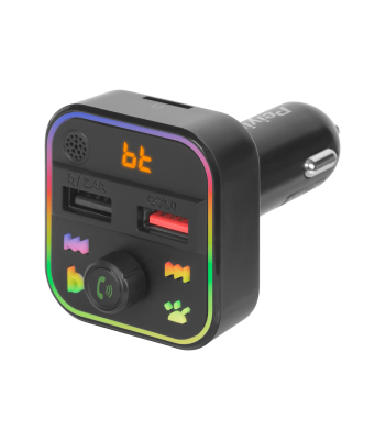 Automobilinis FM siųstuvas su Bluetooth ir 2 USB jungtimis, Peiying URZ0479