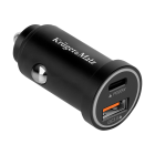 Automobilinis USB įkroviklis „Kruger&Matz“ su USB-A ir USB-C jungtimis, 38 W, KM0873