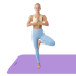 Gimnastikos kilimėlis jogai, pilatesui ir fitnesui, REBEL ACTIVE, 200 x 115 cm, 1 cm storio