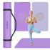 Gimnastikos kilimėlis jogai, pilatesui ir fitnesui, REBEL ACTIVE, 200 x 115 cm, 1 cm storio