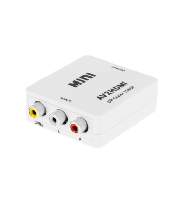 AV–HDMI signalo keitiklis, RCA + CVBS į HDMI