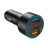 FM siųstuvas automobiliui su Bluetooth (2 USB + USB-C)